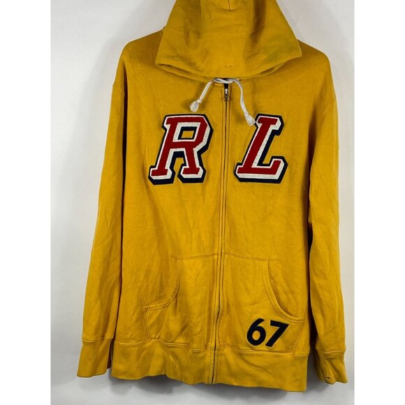 VNTG Ralph Lauren Polo Jeans Company R.L. Fleece Full Zip Hooded Jacket XXL E11 - Picture 1 of 7